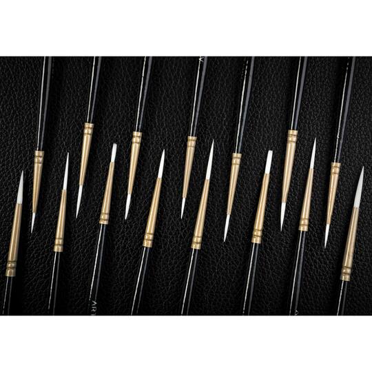 Arteza® 15 Piece Handmade Taklon Miniature Detail Brush Set